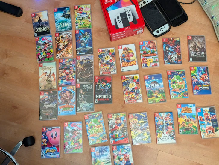 Oled nintendo switch + 1 game