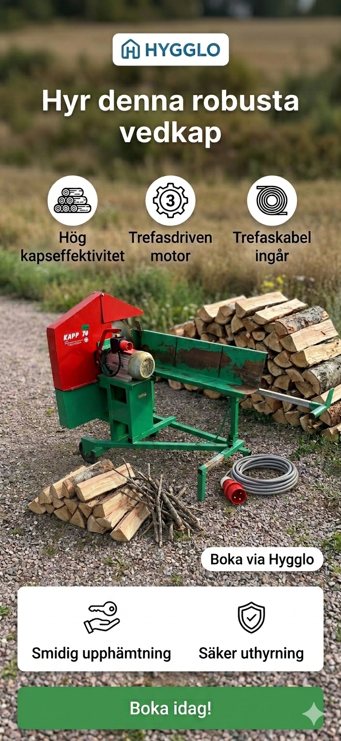 Kapp 70 vedkap – kraftig vedsåg för vedhantering