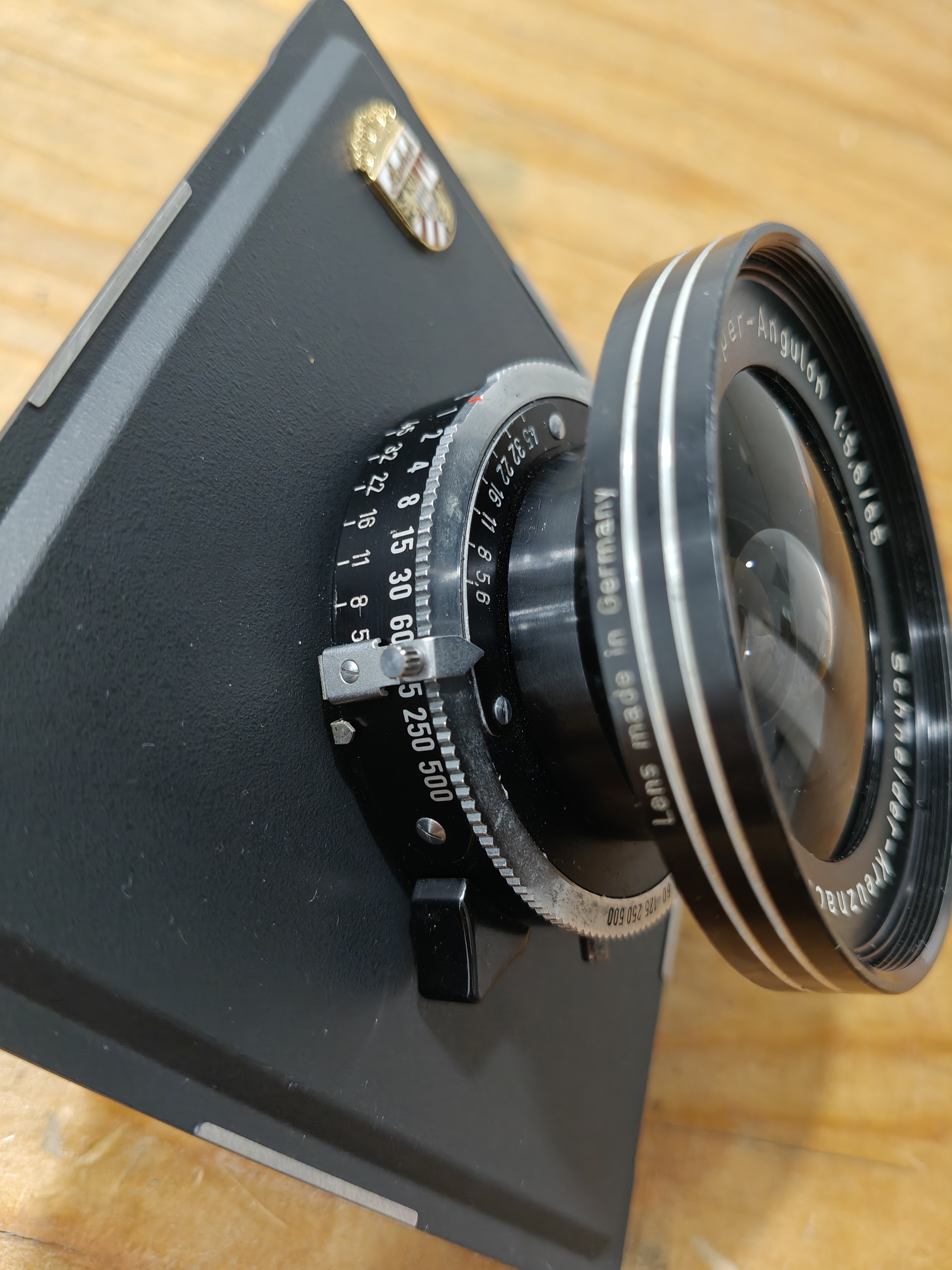 Schneider super angulon 65mm f5.6 large format lens