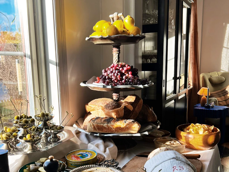 Stort serveringsfat i 3 våningar