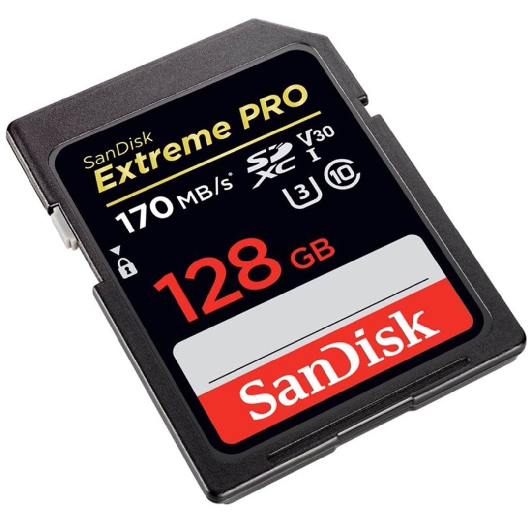 Sandisk extreme pro 128 gb sdxc 170mb/s