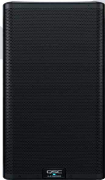 Qsc k12.2 speakers 12" 2000w powered portable pa(pair) with stands/cables