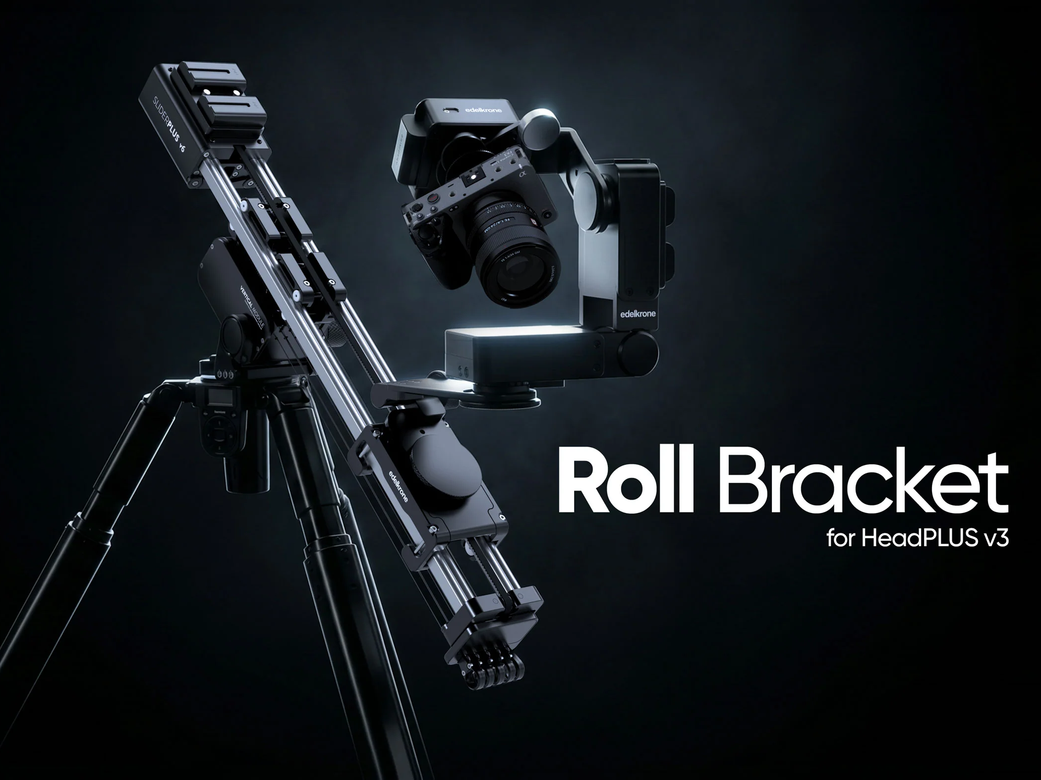 Edelkrone jib - slider head roll bracket - custom 