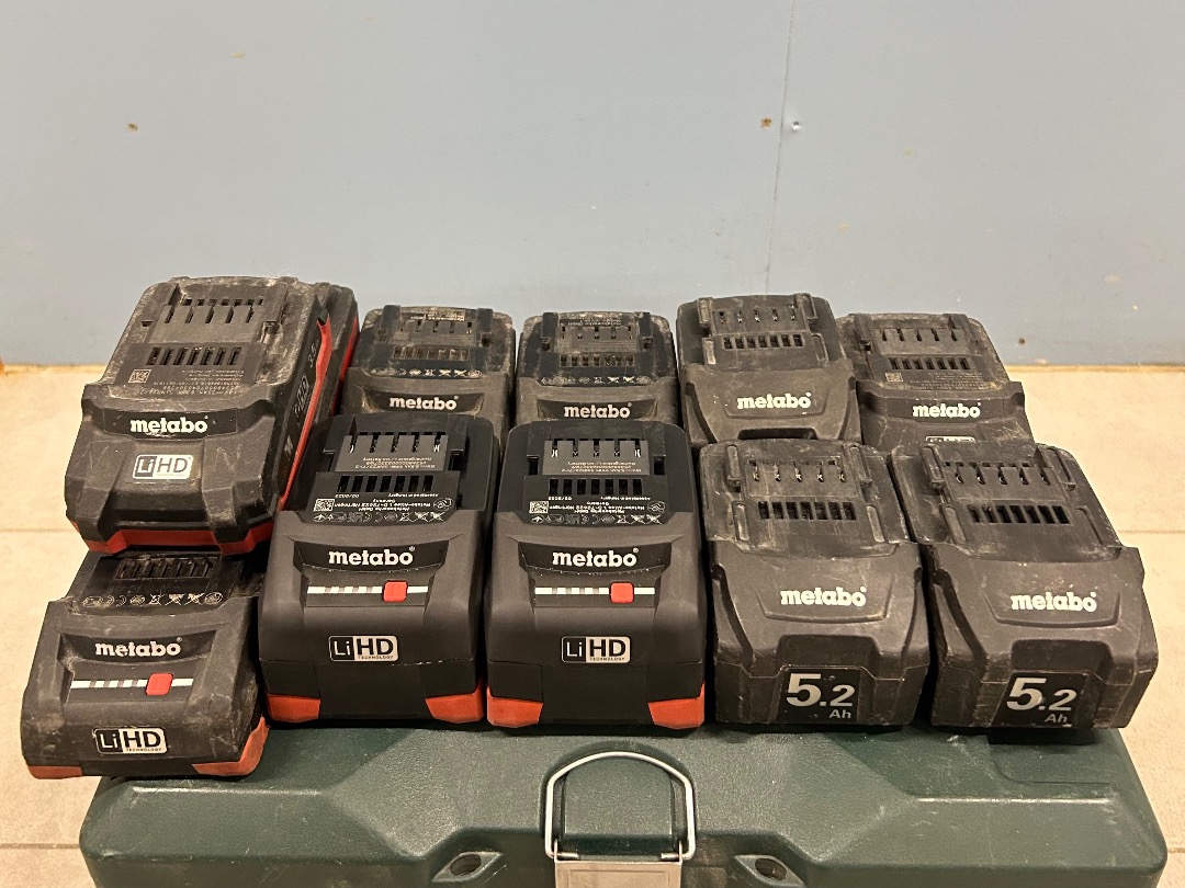 Metabo 18v li-power og lihd batterier