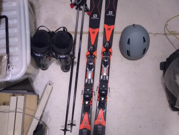 170cm laskettelusetti aikuiselle