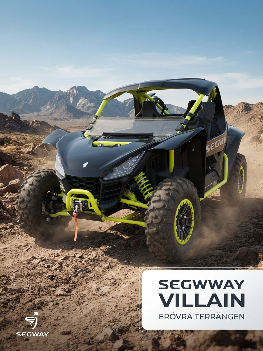 Segway villain sx10 x - kraftfull utv för äventyr (körs med b-körkort)