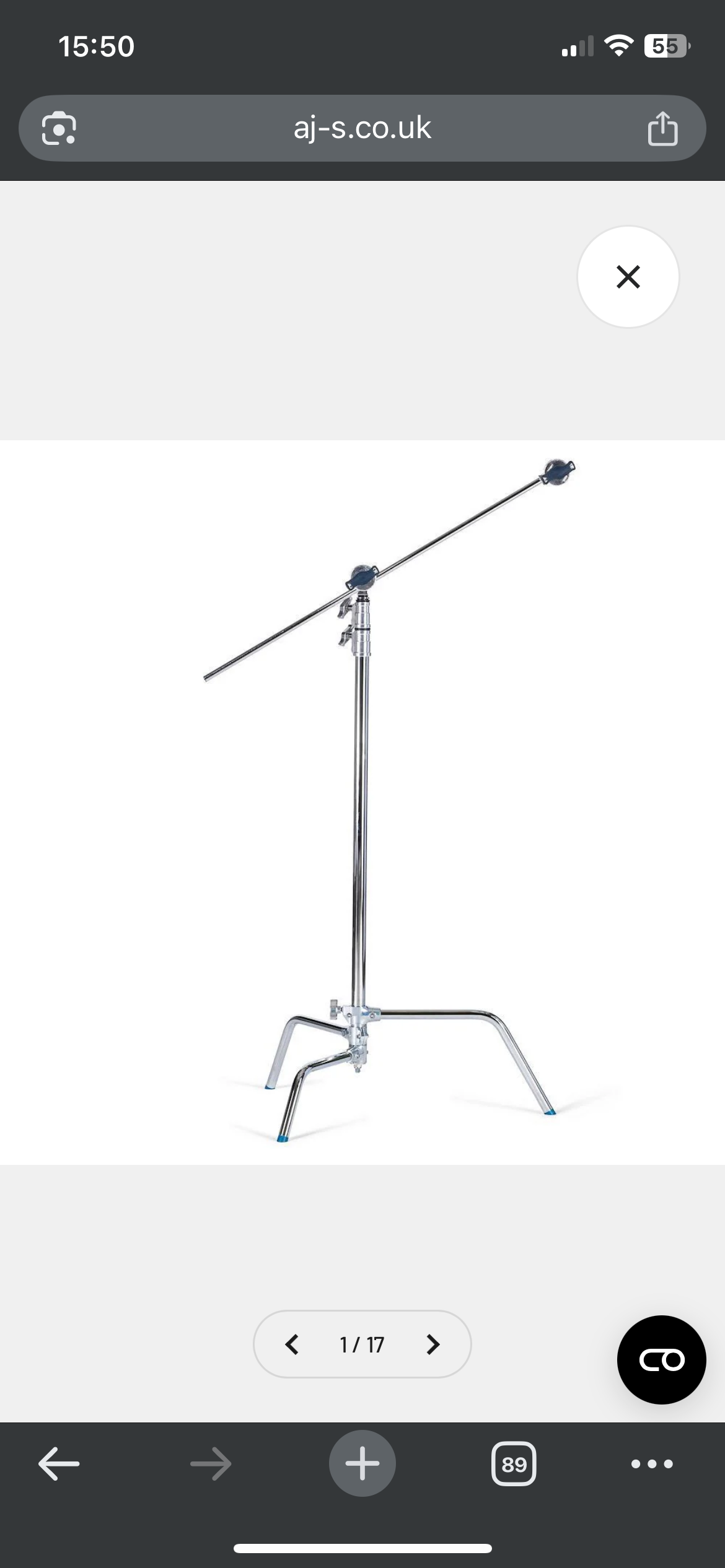 Avenger 40” c stand w/ arm and knuckles 