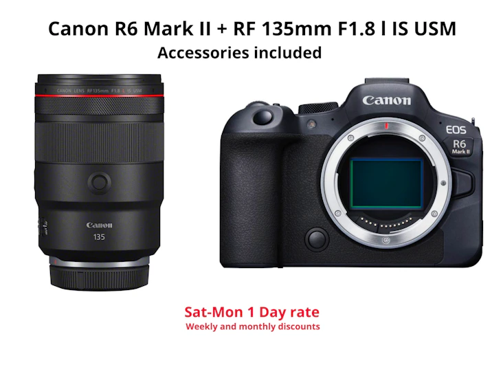 Canon r6 mark ii + rf 135mm 1.8