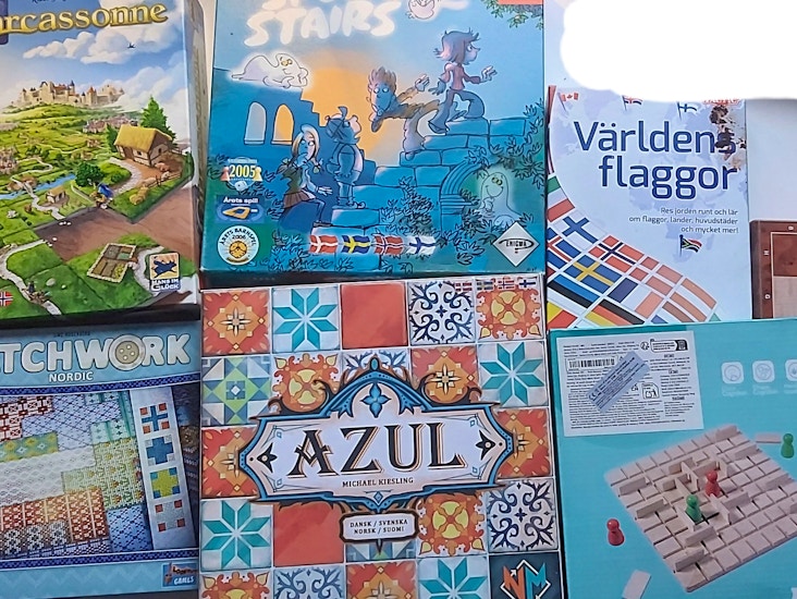 Brädspel set 9 stycken