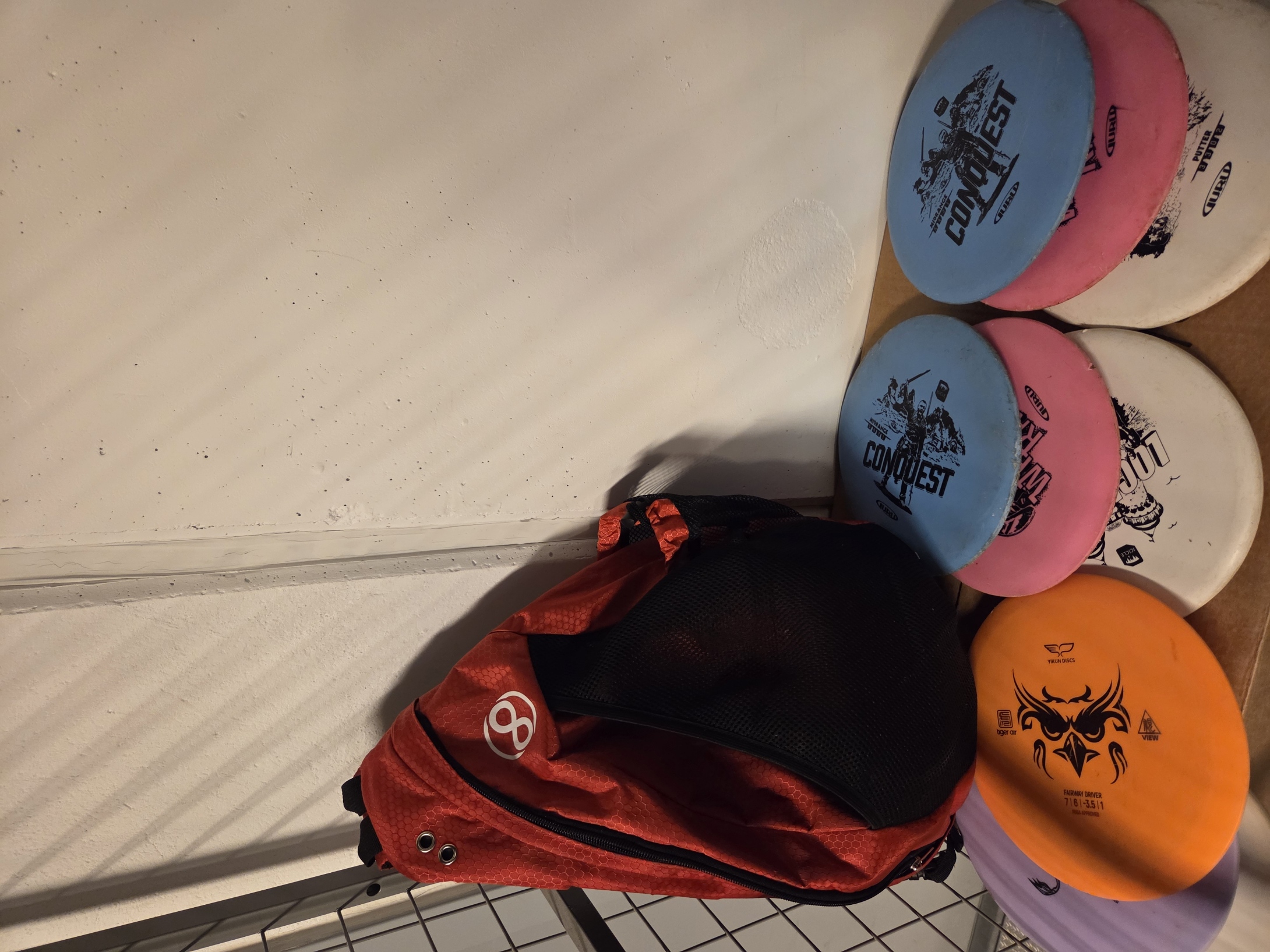 Frisbeegolf nybegynnersett for opptil 3(4) personer inkludert sekk