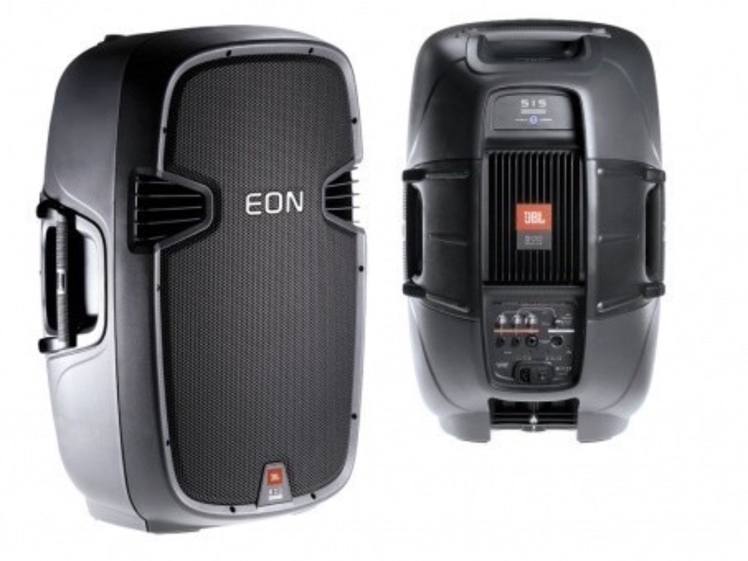 Jbl eon 515 høyttaler med stativ og mic. 