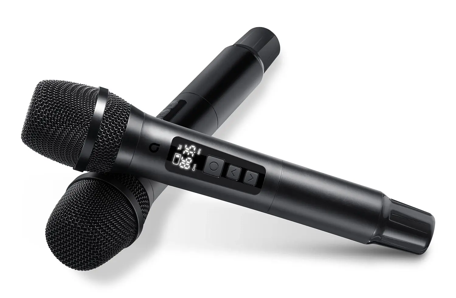 Två trådlösa mikrofoner perfekta för möten, tal & fest