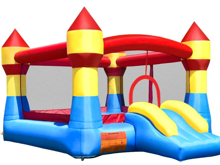 Ledigt - hoppborg med rutschkana – perfekt till kalas & lekdagar!