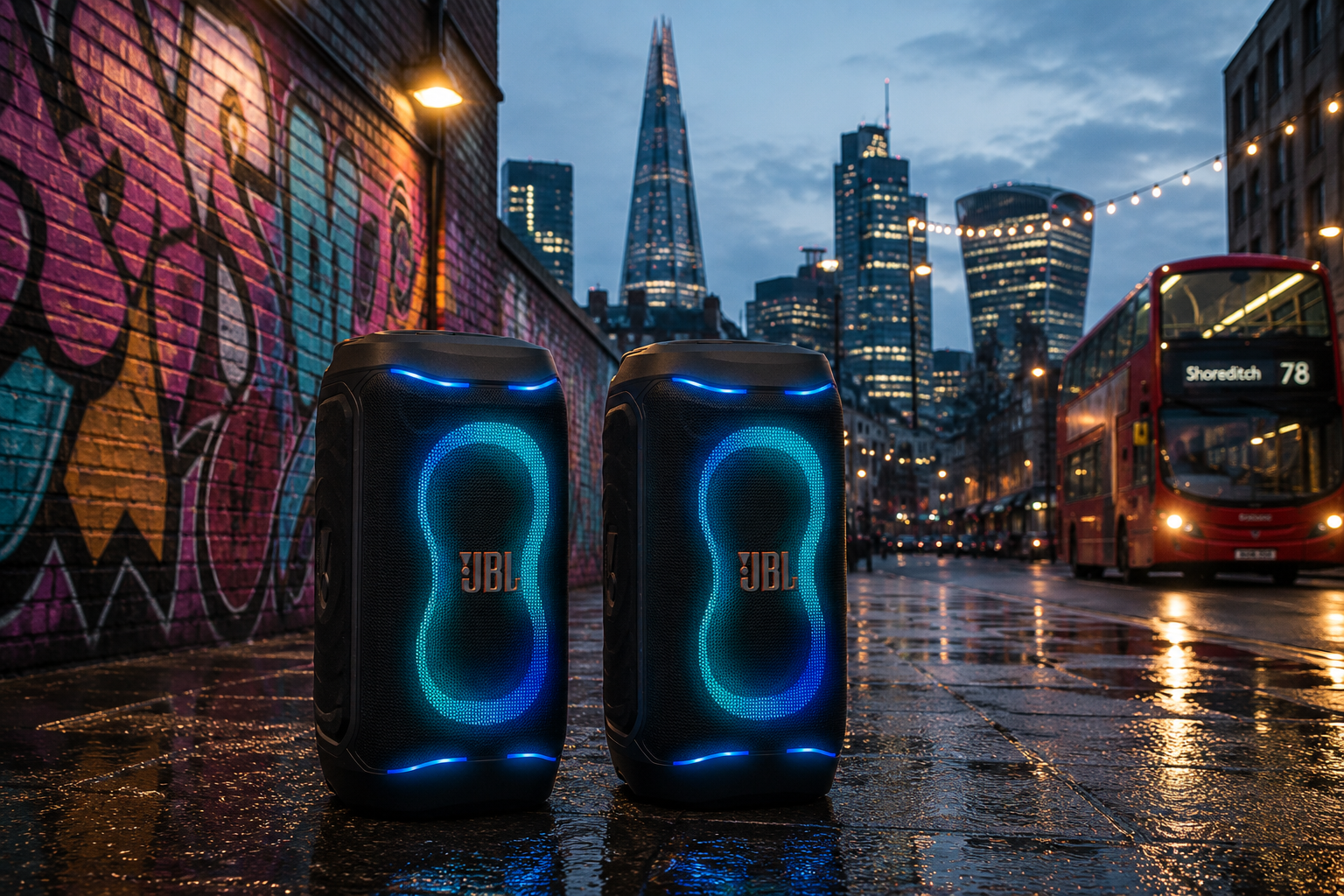 2x jbl partybox 130, portable party speaker bluetooth - gb