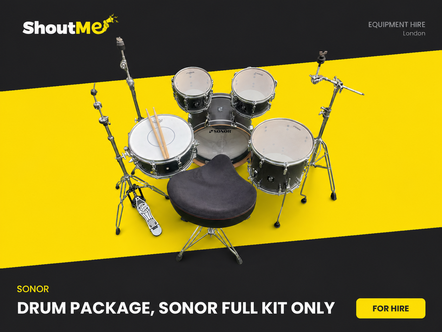 Drum kit - sonor full kit
