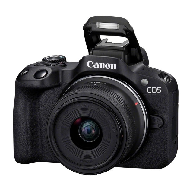 Canon eos r50 mirrorless digital camera & rf-s 18-45mm lens kit