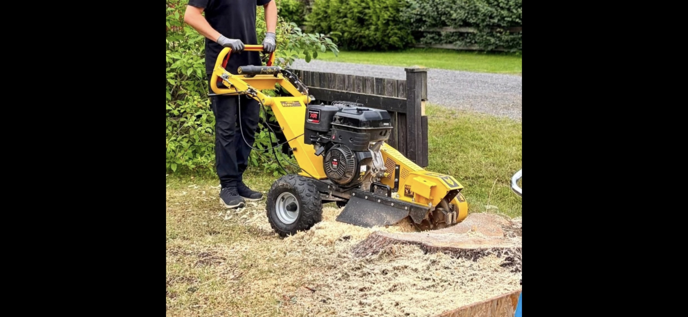 Professionell stubbfräs - bensindriven