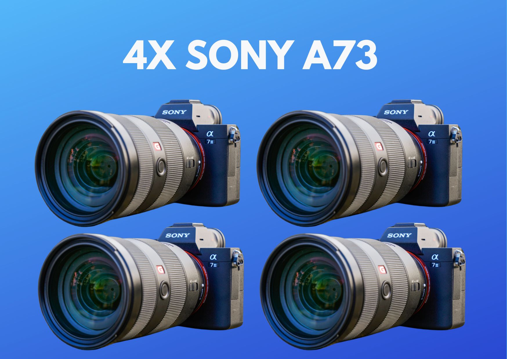 4x sony a7iii + 24-70mm gm lens