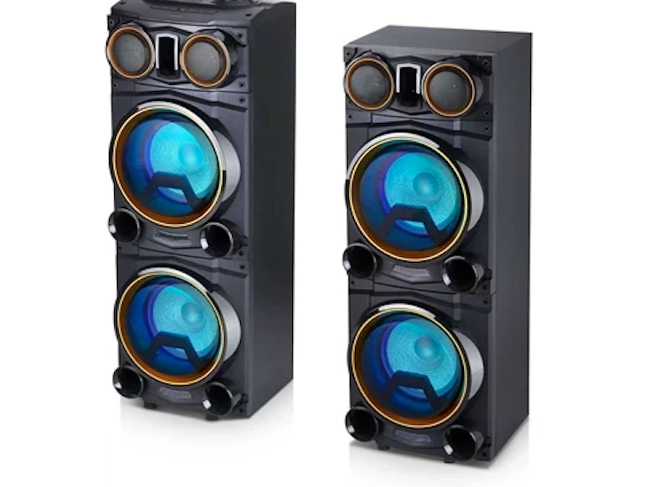 Dubbla bluetooth-högtalare med kraftfullt ljud