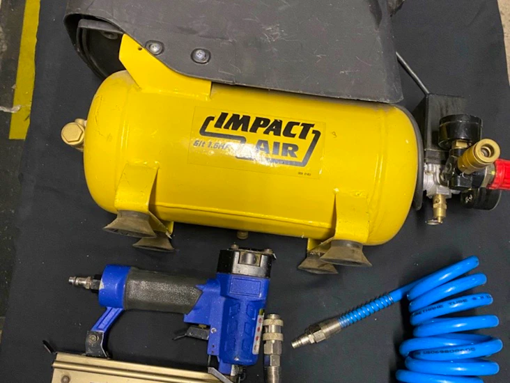 Listpistol inkl kompressor.