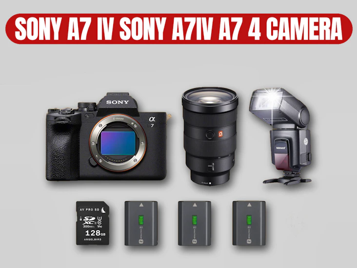 Sony a7 iv camera | a7iv / a7 4 / 4k full frame / 24-70mm g master gm gmaster g-master f/2.8 zoom lens / flash