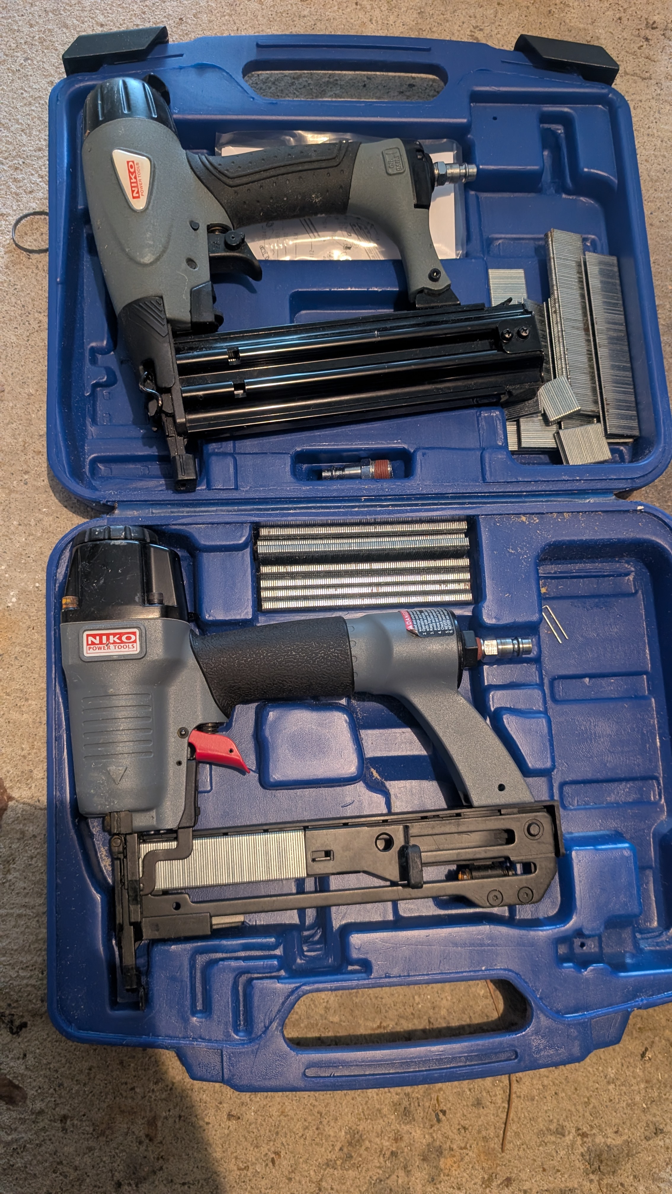 Minidykkert og krampepistol m kompressor 