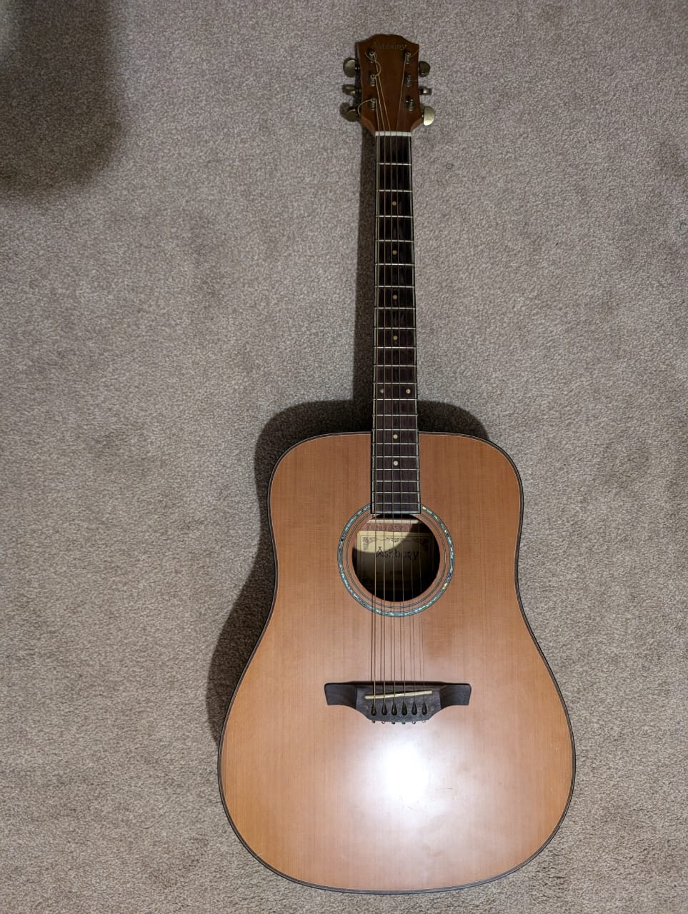 Full size. ashbury gr52063 dreadnought acoustic guitar