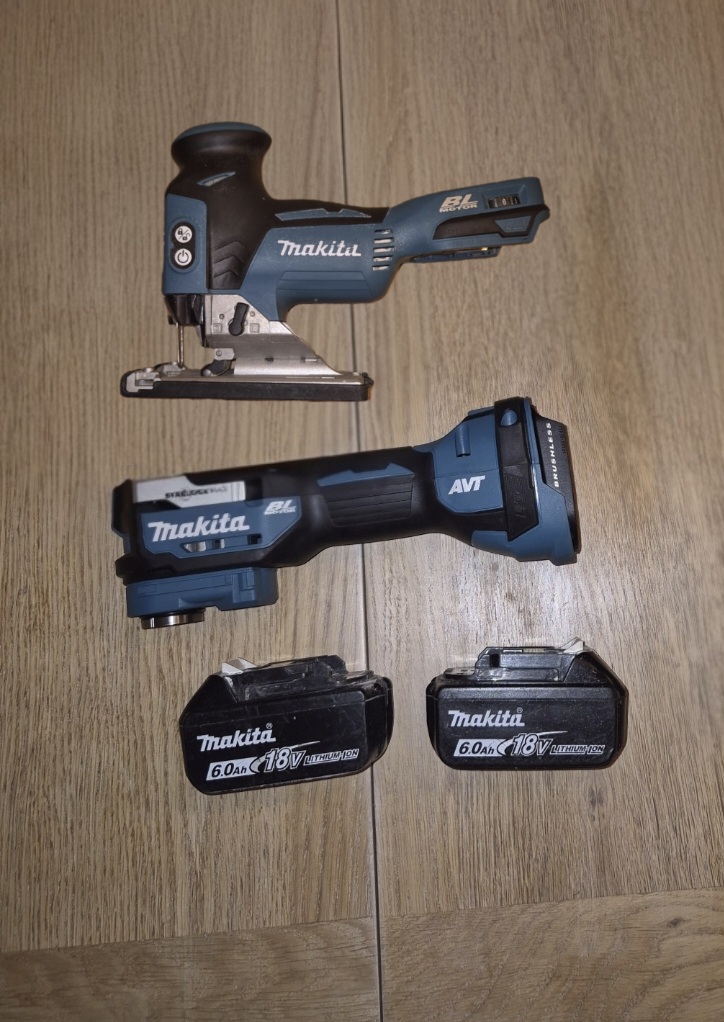 Sticksåg och multivertyg batteridrivna 18v paket 