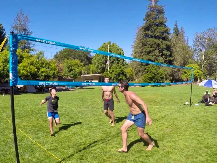 Laadukas kannettava lentopalloverkko – park & sun spectrum classic