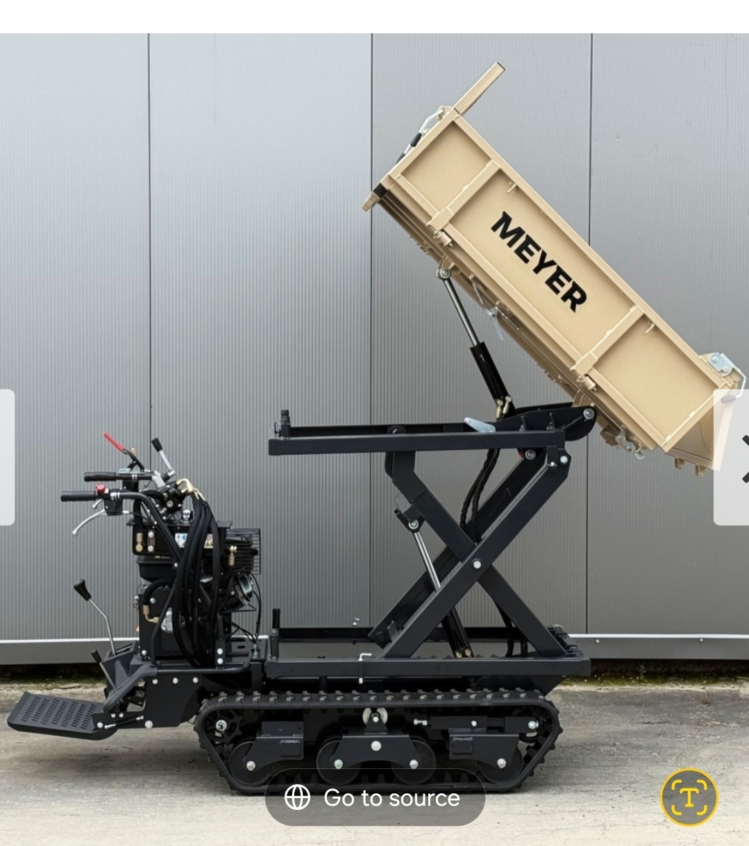 Minidumper 1000 kg / beltedumper – meyer – utleie - meget populær – book tidlig  romerike / gardermoen