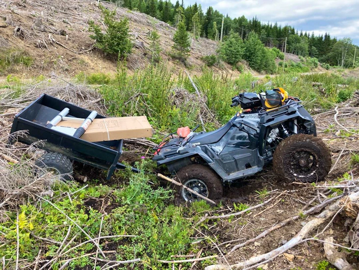 Polaris sportsman 570 eps med tipphenger