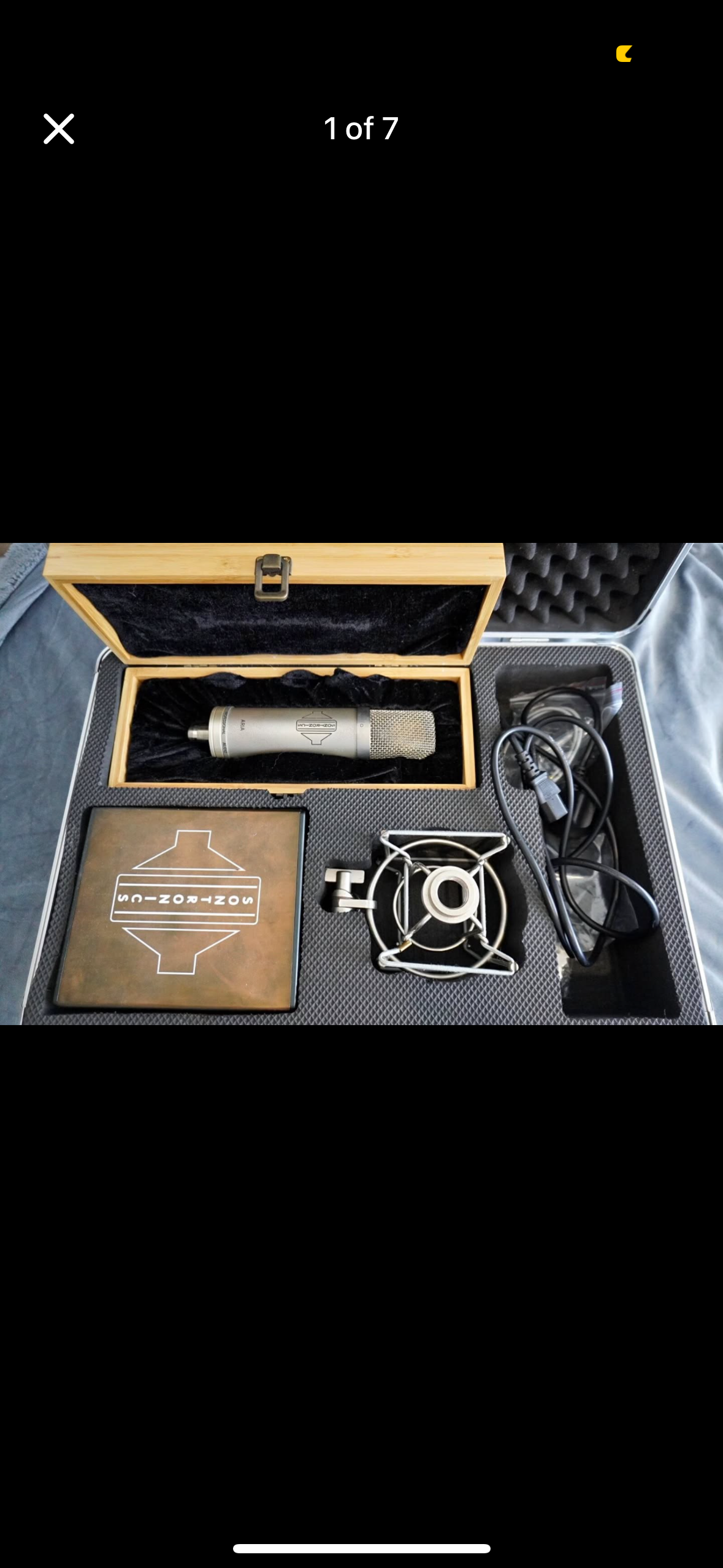 Vocal/instrument tube condenser microphone sontronics aria