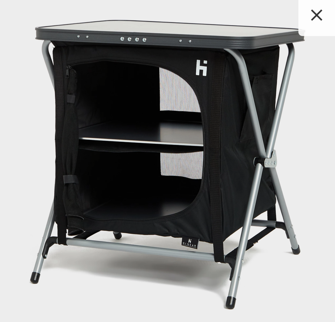 Hi-gear elite cupboard 3 camping shelves