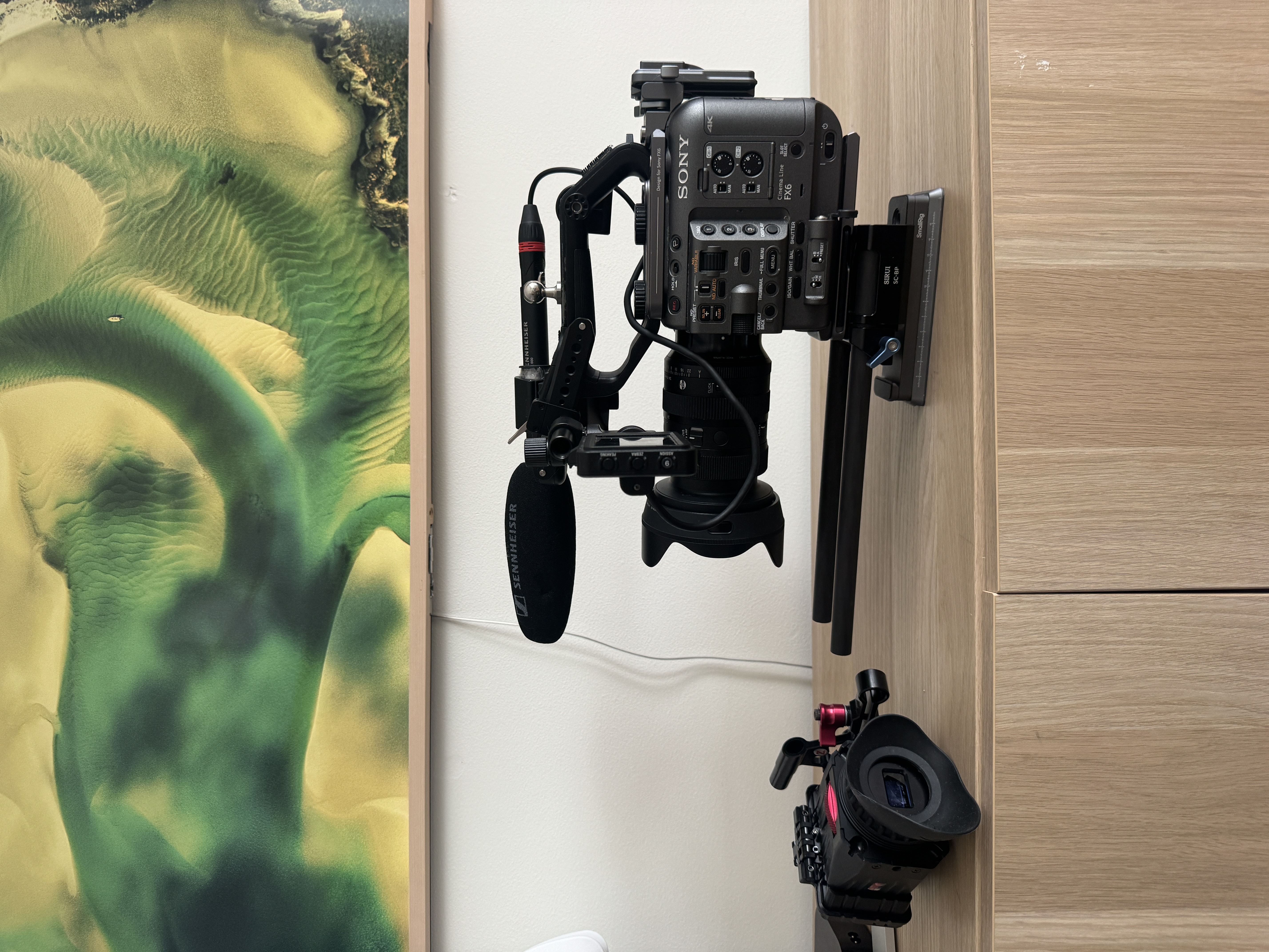 Sony fx6 produktionskit med lins, mic, hörlurar, allt