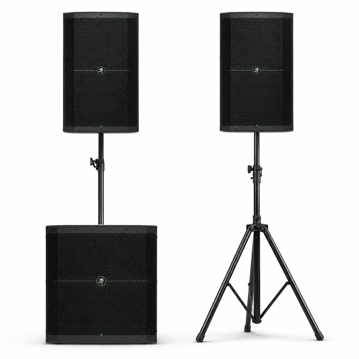 Mackie pa system - 2x thump 215 tops & srm1801 subwoofer