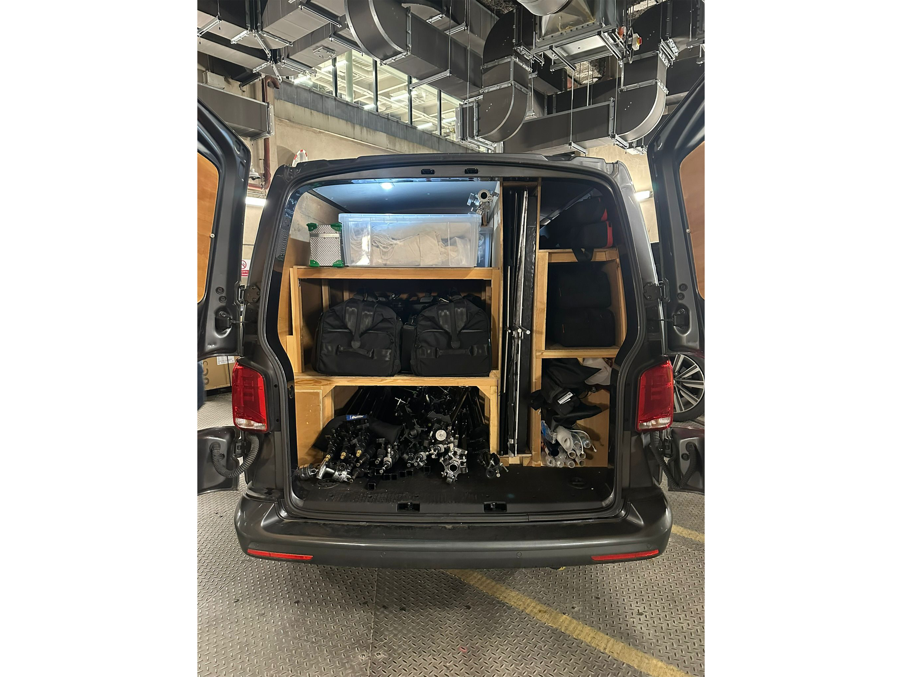 1/2 ton lighting & camera van with 2 crew 