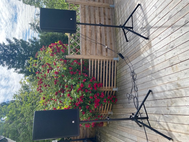 Dj paket 3800w högtalarpaket ljudsystem mellan