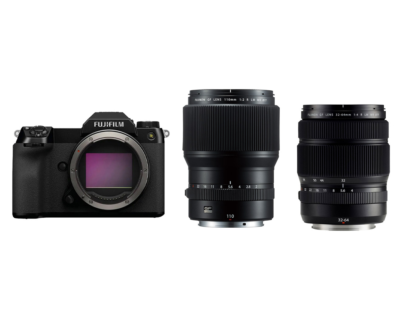 Fujifilm gfx 50sii + 32-64mm f4 + 110mm f2 lens 