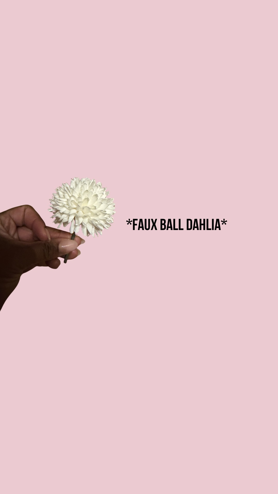 Faux ball dahlia 