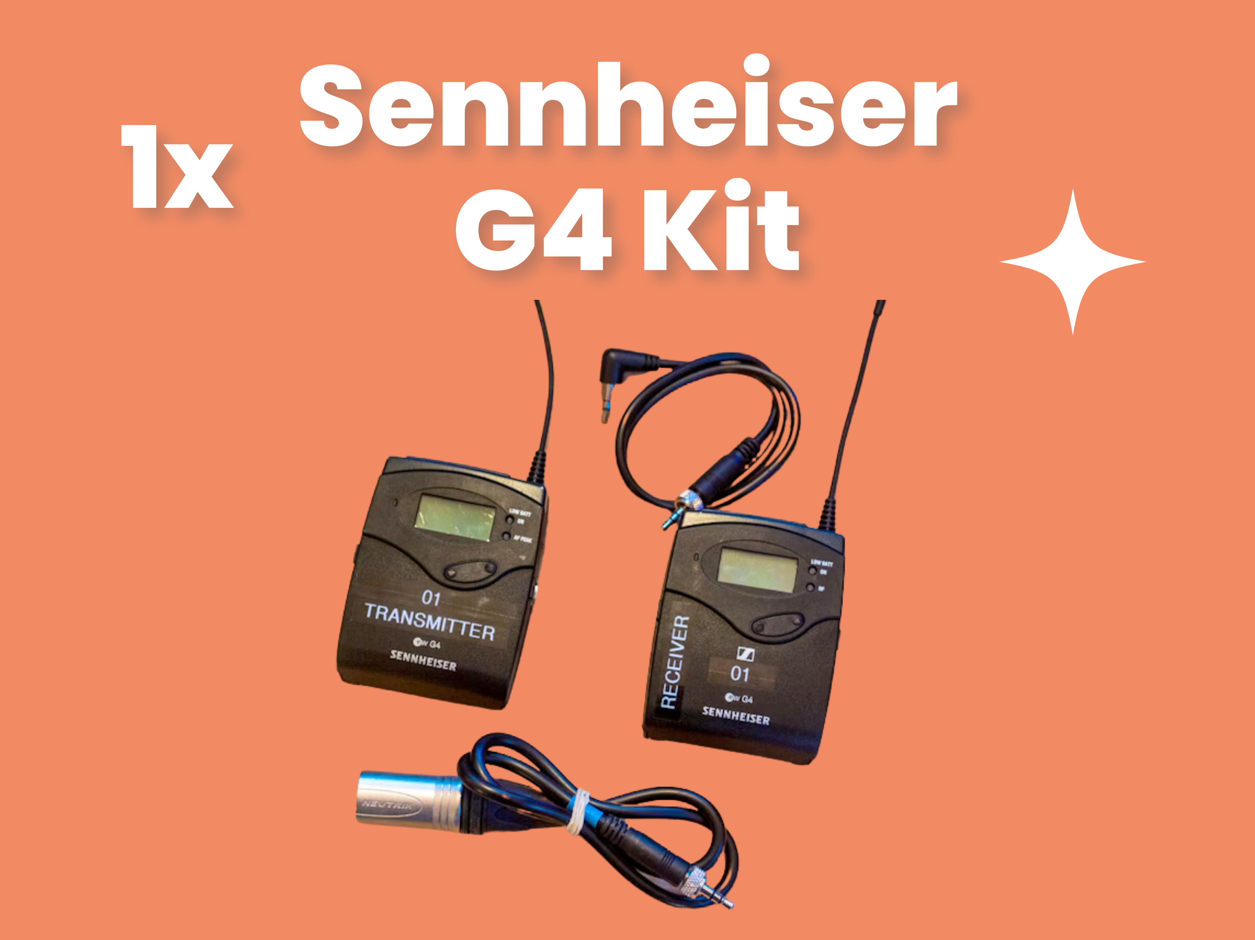 1x sennheiser ew 112 g4 bodypack kit with lav - gb band