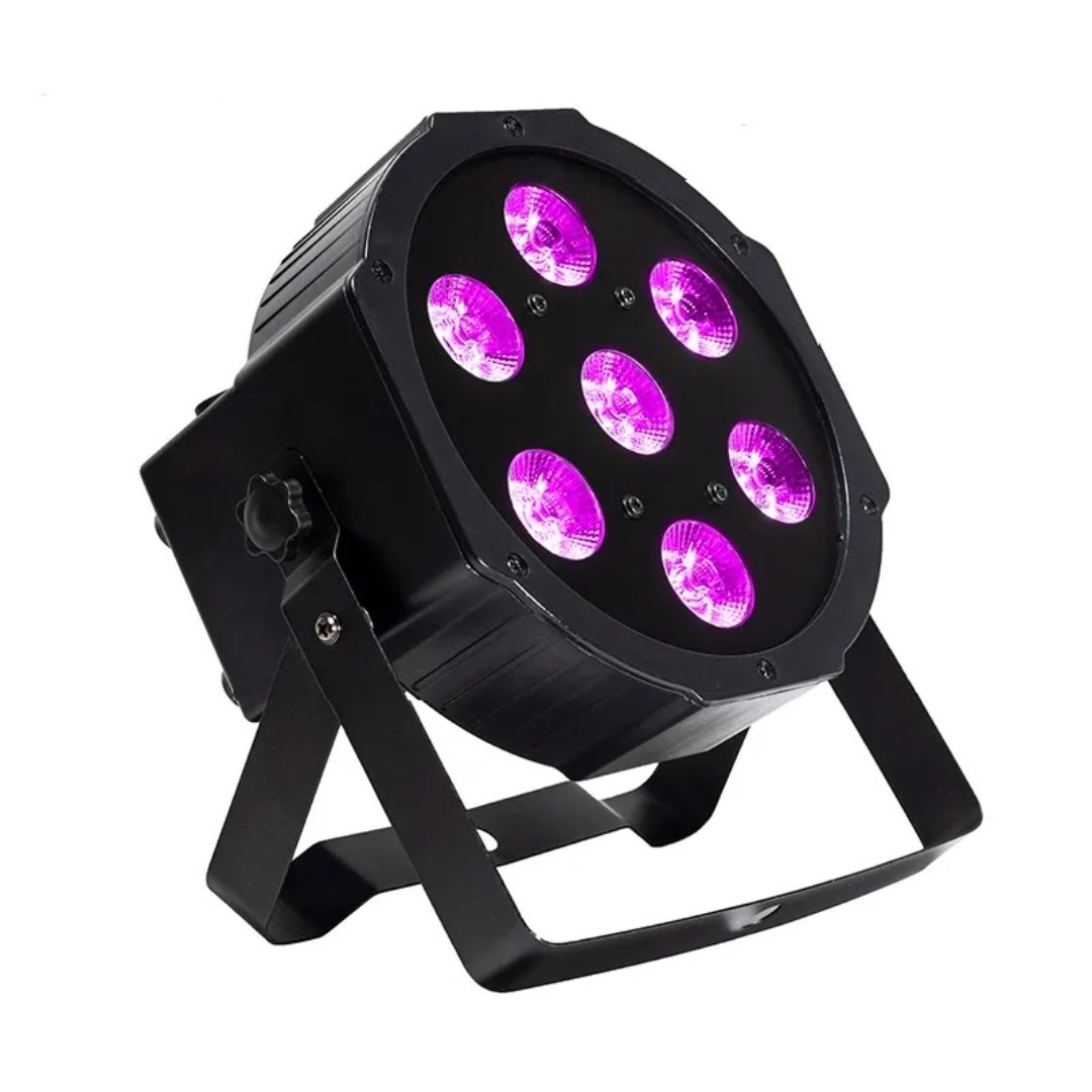 2 stk rgb led-lys med dmx-kontroller