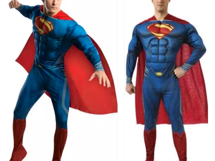 Stålmannen superman 3d muskel kostym