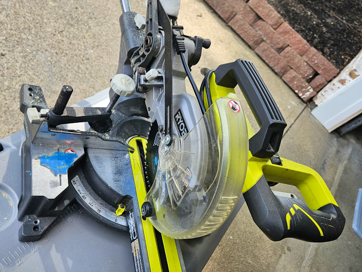 Ryobi 7 1/4" sliding compound miter saw – perfect for precision cuts