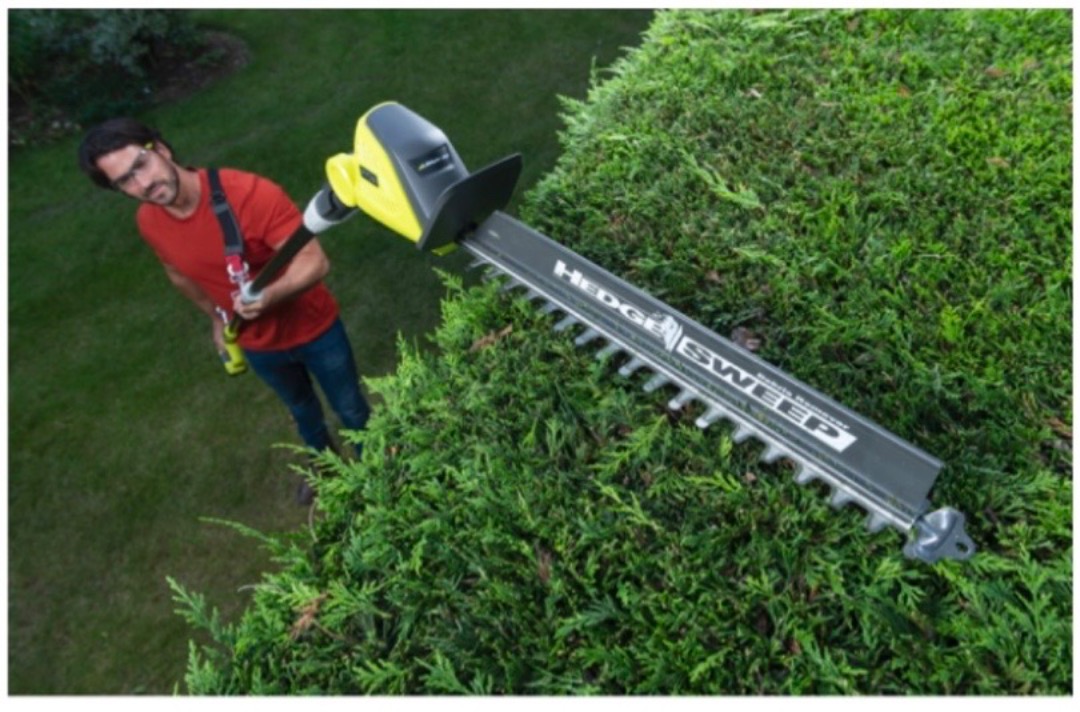 Ryobi hekkesaks med forlenger