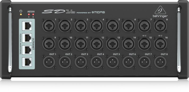 Behringer sd16 digital stage box + 10m ethercon (tourcat)