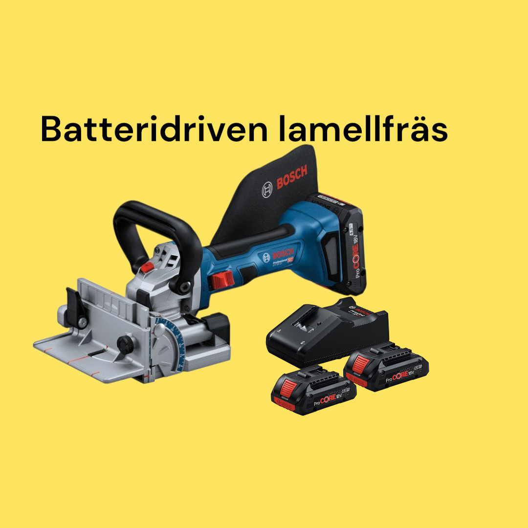 Lamellfräs "kexmaskin" batteri proffsmodell
