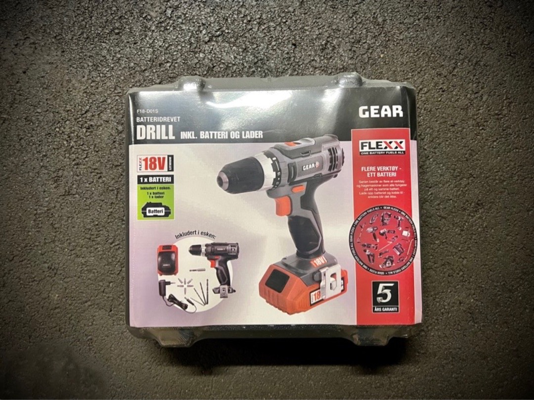 Drill flexx batteridrevet 18v