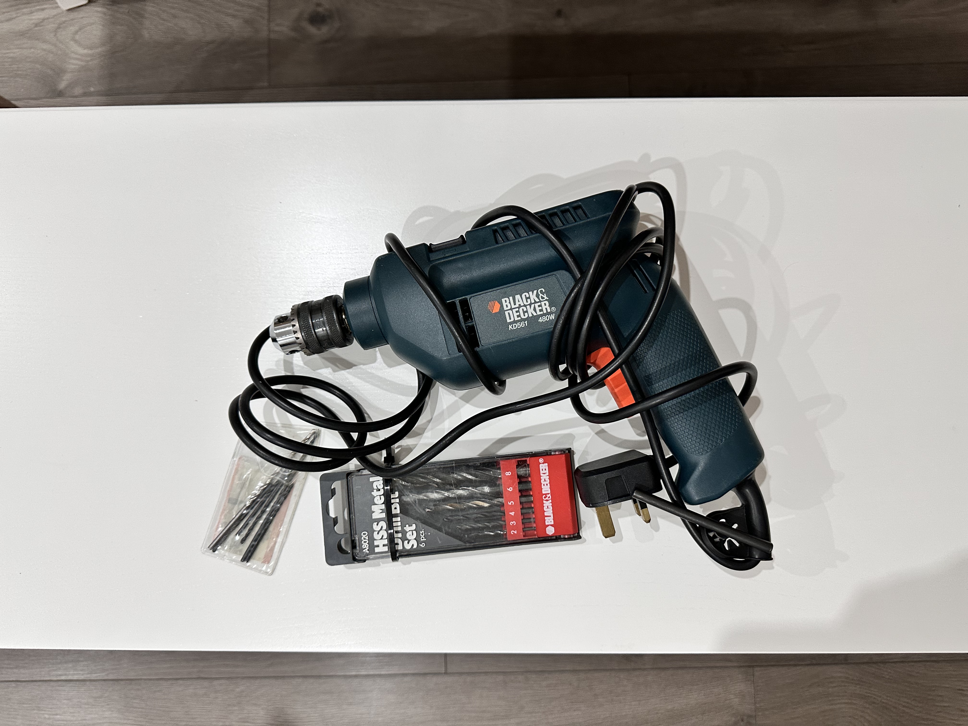 Black & decker drill with bits 