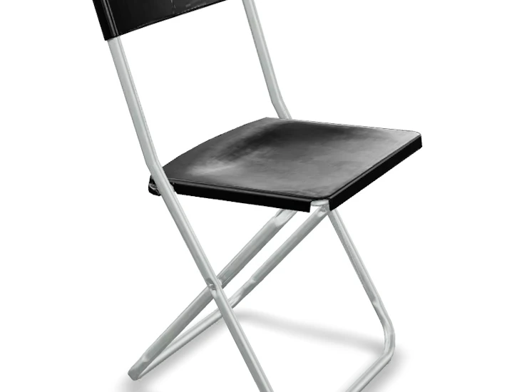 Stolar fällbara svarta 70st