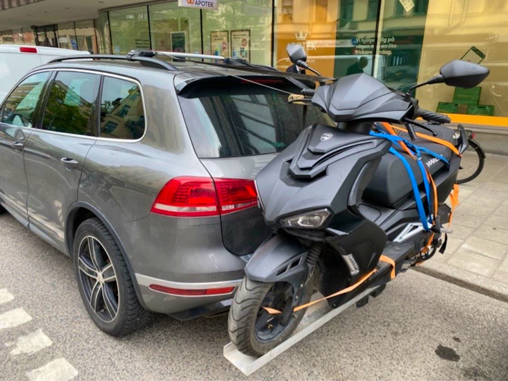 Cross moped ställ för dragkrok